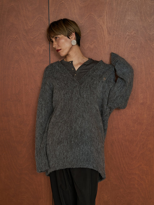 【 予約:11月中旬 】ALPACA MIX TUNIC PO /Y254-91123